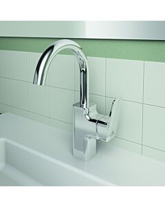 Ideal Standard CeraPlan basin mixer BD235AA with high and swiveling spout, chrome-plated, with metal waste set