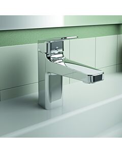 Ideal Standard CeraPlan mitigeur lavabo BD276AA projection 124mm, chromé, avec métal garniture de vidange et fixation Easyfix