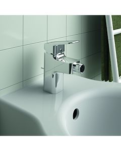 Ideal Standard CeraPlan mitigeur de bidet BD278AA saillie 94 mm, chromé, avec garniture de vidange en métal et fixation Easyfix