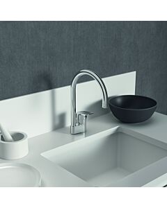 Ideal Standard Robinet de cuisine CeraPlan BD339AA avec bec haut, chromé