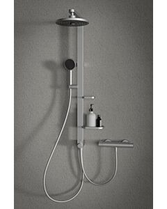 Système de douche Ideal Standard Alu+ BD585SI sans robinetterie, argent