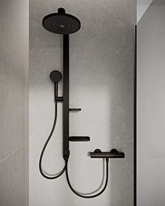 Système de douche Ideal Standard Alu+ BD585XG sans robinetterie, Silk Noir