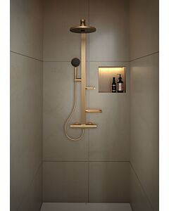 Ideal Standard CerathermAlu+ Duschsystem BD583BR 356x501x1113 mm, 2 Ablagen, Handbrause und Kopfbrause, Bronze