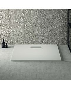 Ideal Standard Ultra Flat New Rechteck-Duschwanne T4474V1 Ablaufgarnitur mit Abdeckung, 90 x 70 x 2,5 cm, Seidenweiß