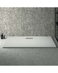Ideal Standard Ultra Flat Nouveau receveur de douche rectangulaire T447701 garniture de vidange avec couvercle, 140 x 70 x 25 cm, blanc (Alpin)