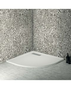 Ideal Standard Ultra Flat New quadrant shower tray T449101 80 x 80 x 2.5 cm, white (Alpin), waste set with cover