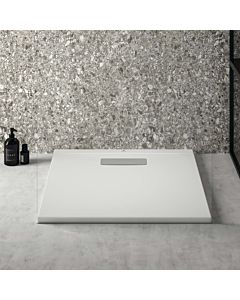 Ideal Standard Ultra Flat New square shower tray T446501 waste set with cover, 70 x 70 x 2.5 cm, white (Alpin)