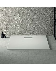 Ideal Standard Ultra Flat New rectangular shower tray T4468V1 waste set with cover, 100 x 80 x 2.5 cm, silk white