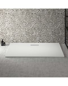 Ideal Standard Ultra Flat Nouveau receveur de douche rectangulaire T447001 garniture de vidange avec couvercle, 140 x 80 x 25 cm, blanc (Alpin)