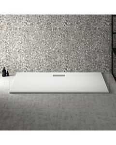 Ideal Standard Ultra Flat Nouveau receveur de douche rectangulaire T4471V1 garniture de vidange avec couvercle, 160 x 80 x 2,5 cm, blanc soie