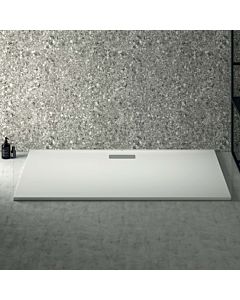 Ideal Standard Ultra Flat New Rechteck-Duschwanne T4485V1 Ablaufgarnitur mit Abdeckung, 160 x 90 x 2,5 cm, Seidenweiß