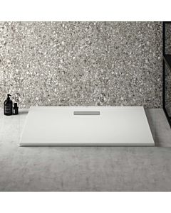 Ideal Standard Ultra Flat New rectangular shower tray T4475V1 waste set with cover, 100 x 70 x 2.5 cm, silk white