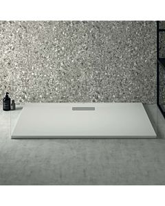 Ideal Standard Ultra Flat Nouveau receveur de douche rectangulaire T447601 garniture de vidange avec couvercle, 120 x 70 x 2,5 cm, blanc (Alpin)