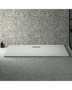 Ideal Standard Ultra Flat Nouveau receveur de douche rectangulaire T4478V1 garniture de vidange avec couvercle, 160 x 70 x 2,5 cm, blanc soie