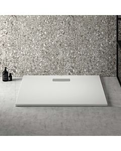 Ideal Standard Ultra Flat New rectangular shower tray T446801 waste set with cover, 100 x 80 x 2.5 cm, white (Alpin)