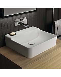 Ideal Standard Conca Waschtisch T381701 ohne Hahnloch und Überlauf, geschliffen, 500 x 450 x 145 mm, weiß
