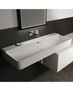 Ideal Standard Conca T384101 sans trou pour robinet, avec trop-plein, sol, 1200 x 450 x 165 mm, blanc