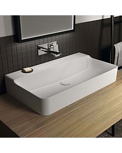 Ideal Standard Conca Waschtisch T383101 ohne Hahnloch und Überlauf, geschliffen, 800 x 450 x 145 mm, weiß