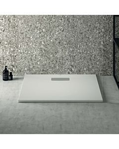 Ideal Standard Ultra Flat Nouveau receveur de douche rectangulaire T447401 garniture de vidange avec couvercle, 90 x 70 x 2,5 cm, blanc (Alpin)
