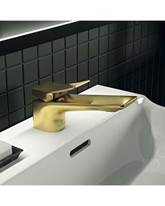 Ideal Standard Conca basin mixer BC753A2 with waste set, projection 132mm, brushed gold
