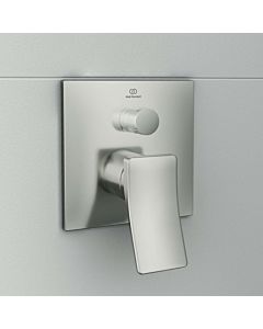 Ideal Standard Conca A7375GN mitigeur de bain à encastrer, mitigeur de bain, encastré, kit 2, sécurité intrinsèque, Silver Storm