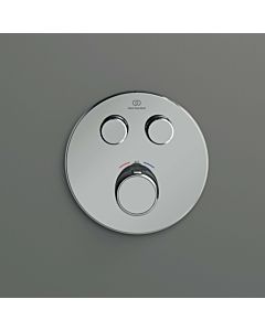 Ideal Standard CeraTherm Navigo mitigeur de douche encastré A7296AA rond, 2 sorties, kit de montage final, chromé