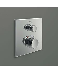 Ideal Standard CeraTherm Navigo thermostatique de douche à encastrer A7301AA carré, kit de montage final, chromé
