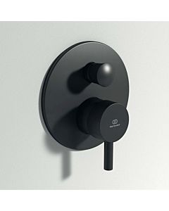 Ideal Standard Ceraline finishing set A7389XG concealed bath mixer, silk black, 2 Verbraucher