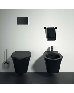 Ideal Standard Connect Air wall- Bidet E0266V3 with tap hole, 36 x 54 cm, black matt