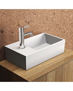 Ideal Standard Extra hand wash basin T3733V1 45x25x15cm, tap bank on the left, with overflow, 2000 tap hole, silk white