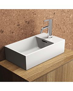 Ideal Standard extra hand wash basin T3734V1 45x25x15cm, tap bank on the right, with overflow, 2000 tap hole, silk white