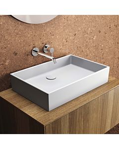 vasque à poser supplémentaire Ideal Standard T3740V1 carré, 60x40x15 cm, sans trou pour robinet/trop-plein, blanc soie