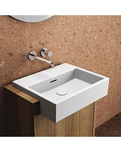 Ideal Standard Extra Halbeinbau-Waschtisch T427801 mit Überlauf, 50x42x14,5cm, ohne Hahnloch, weiß