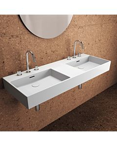 Ideal Standard Extra double washbasin T391001 120x45x15cm, with overflow, 3 tap holes, white