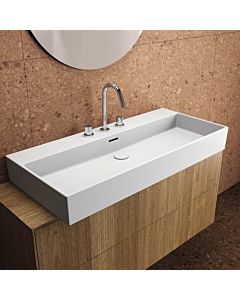 Ideal Standard Extra washbasin T390301 with 3 tap holes, with overflow, 1000 x 450 x 150 mm, white