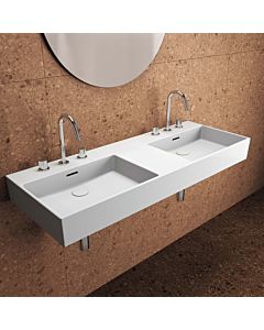 Ideal Standard Extra double washbasin T3914MA 120x45x15cm, with overflow, ground, 3 tap holes, white Ideal Plus