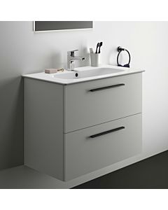 Ideal Standard i.life A washbasin package K8744DU 84x46x64.5cm, 2000 tap hole, matt black handle, matt white