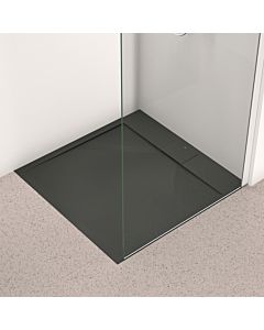 Ideal Standard Ultra Flat S i.life Brausewanne T5227FV 90 x 90 x 3,2 cm, Schiefer, quadratisch
