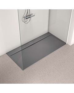 Ideal Standard Ultra Flat S i.life receveur de douche rectangulaire T5225FS 160 x 80 x 3,2 cm, gris quartz
