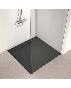 Ideal Standard Ultra Flat S i.life Brausewanne T5242FV 120 x 120 x 3,2 cm, Schiefer, quadratisch