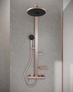 Système de douche Ideal Standard Alu+ BD584RO avec mitigeur de douche, cartouche FirmaFlow, 2 Ablagen , rosace