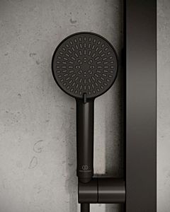 Ideal Standard Alu+ hand shower BD580XG silk black, Ø 100mm, 2 spray patterns