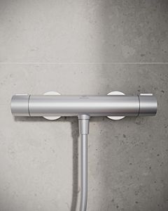 Ideal Standard Alu+ thermostat de douche BD582SI Argent, apparent