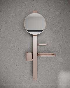 Ideal Standard Alu+ Beauty Bar S700 BD589RO with Ablagen and Spiegel 200mm Rose