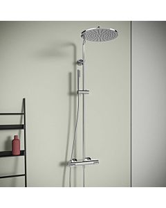 Ideal Standard CeraPlus 2 Duschsystem A7940AA für Aufputz-Brausethermostat, geeignet für thermischer Desinfektion, chrom