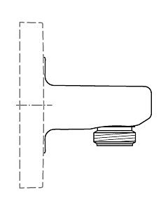 Ideal Standard Archimodule coude de raccordement mural A1521AA chromé