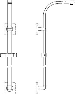 Ideal Standard Archimodule shower system A1530AA without hand shower, chrome-plated