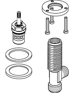 Ideal Standard latérale match0, G1 / 2, chaude A860444NU