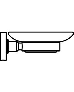 Ideal Standard Seifenhalter IOM A9122AA  verchromt, Schale satiniertes Glas