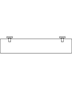 Ideal Standard shelf IOM A9125AA 520 mm, clear glass, chromed bracket